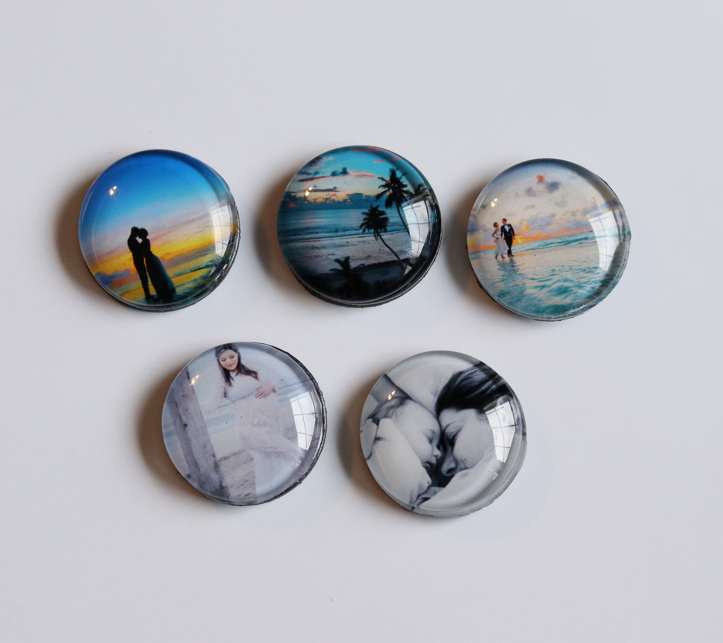 Round Custom Photo Magnets