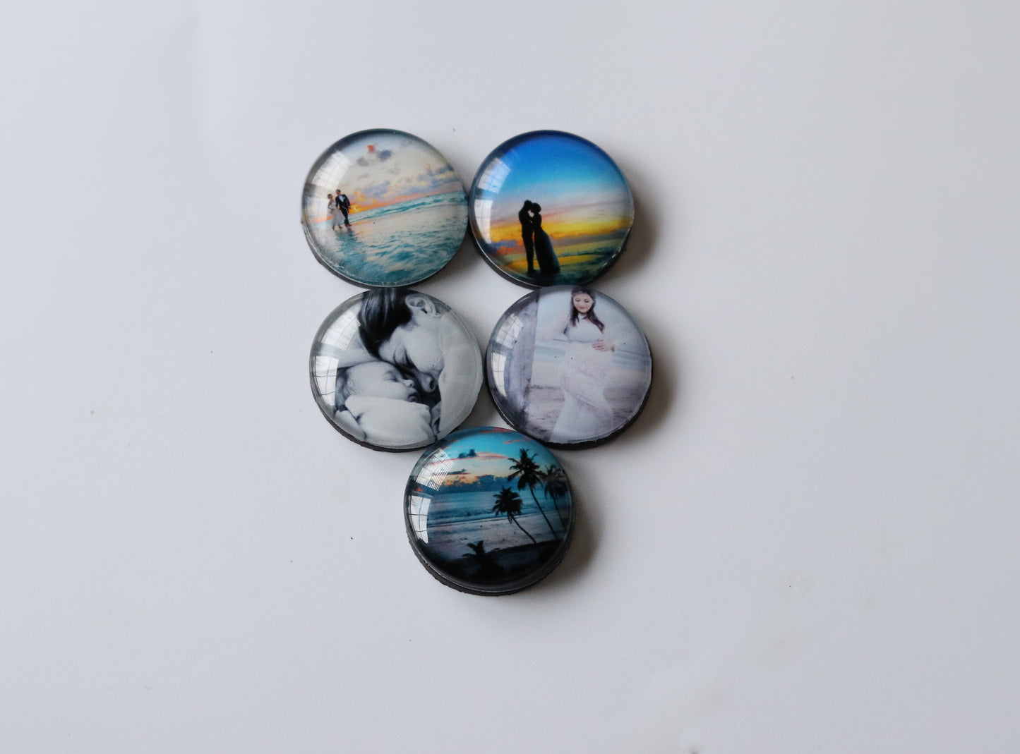 Round Custom Photo Magnets