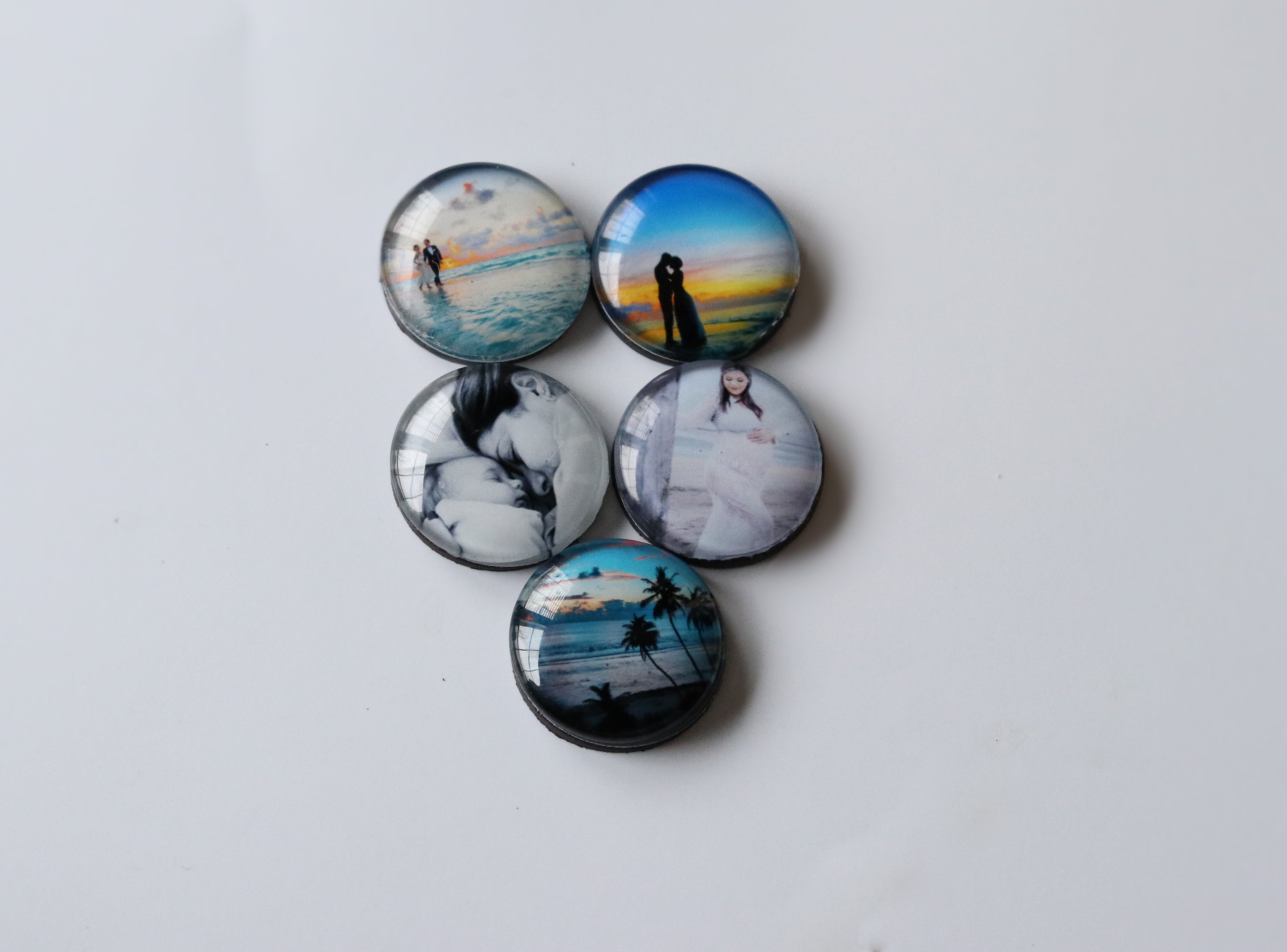Round Custom Photo Magnets